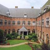 CLOISTER GARDEN OF THE HOPITAL NOTRE-DAME A LA ROSE