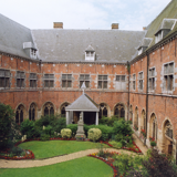 CLOISTER GARDEN OF THE HOPITAL NOTRE-DAME A LA ROSE