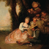 Antoine Watteau (1684-1721)- La Leçon de Musique - Exposition