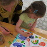 Family visit to the Folon Foundation